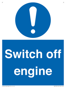 Switch off engine